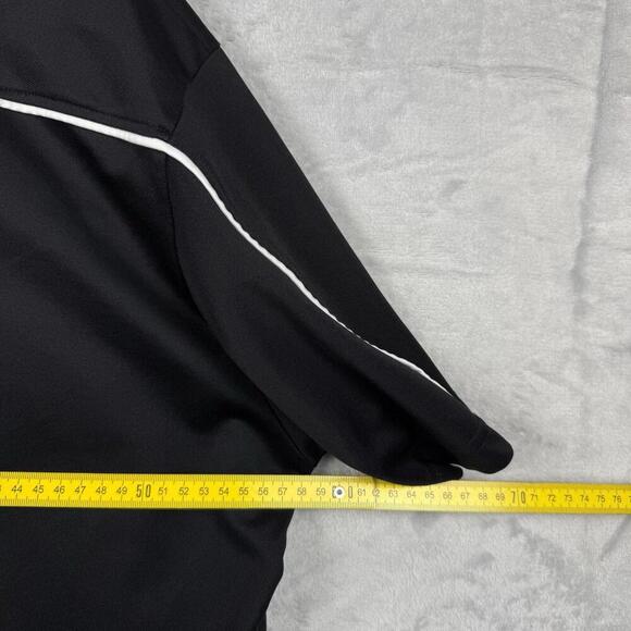 J.Lindeberg Future Sports Polo Shirt Black Sz XL Retro Tech Piping Two Pockets - Picture 10 of 11